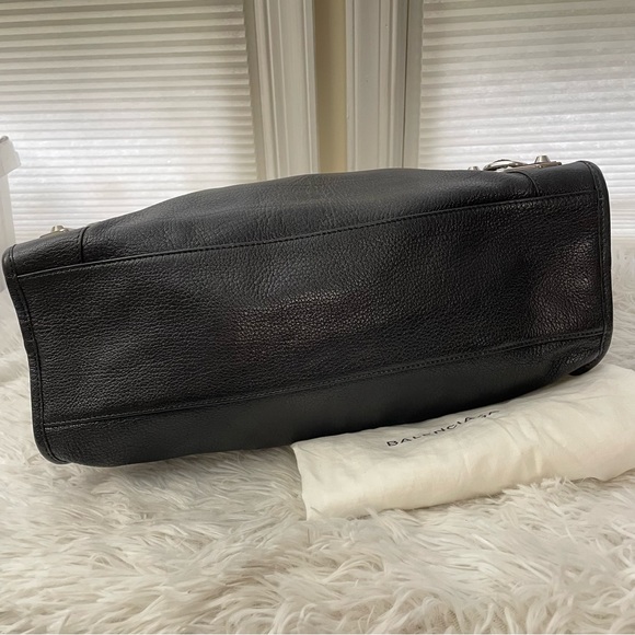 Balenciaga City Classic Metallic Edge Black Leather Hand/Shoulder Bag Medium - Picture 14 of 14